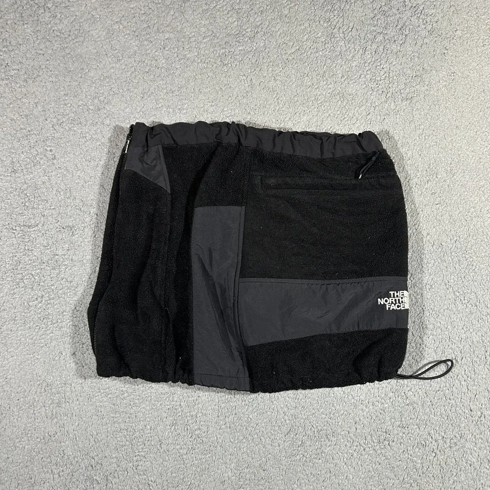 Frankie Collective Rework North Face Black Fleece Skirt  Women's Medium #3615